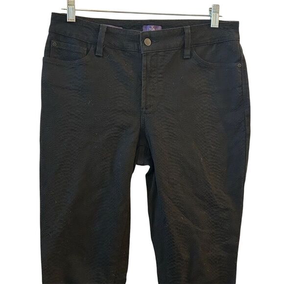 NYDJ Women's Size 8 Black Textured Jegging Pants with Lift Tuck Technology - Picture 11 of 16